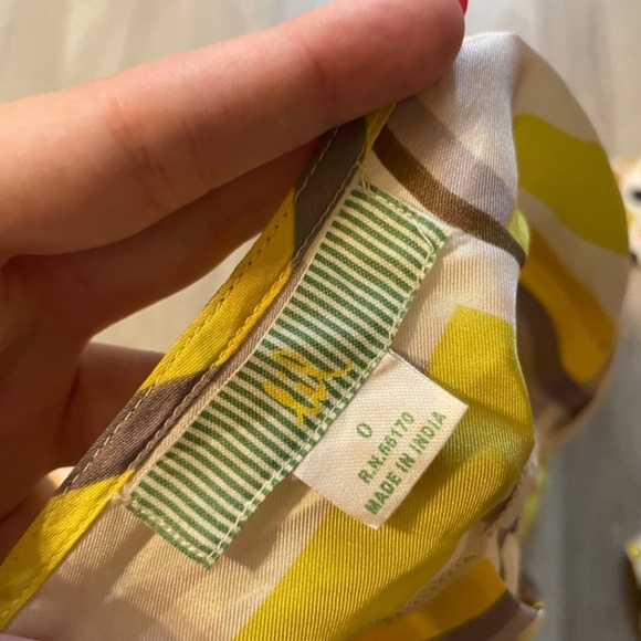 Anthropology LIL Silk Mixed Print Artsy Tie Tank Top J - Picture 2 of 3